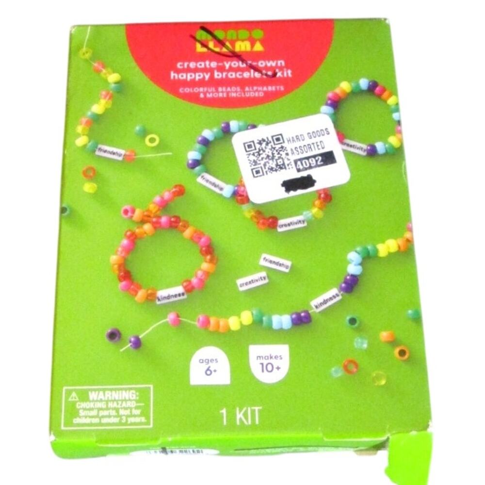Mondo Llama Create Friendship Bracelet Kit Pony Beads Alphabet Beads Craft Set